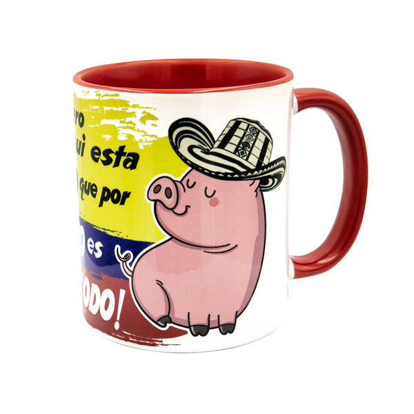 Claro Como Aqui Esta El Bobo, Colombia Coffee/Tea Mug - gio-gifts