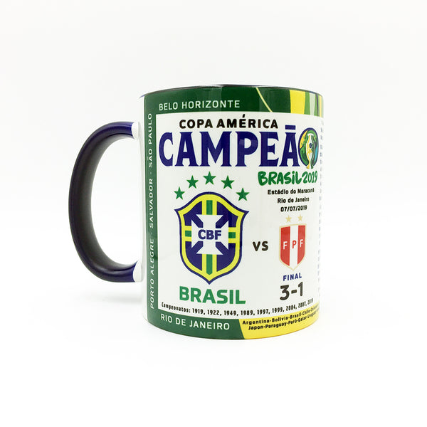 Brasil Campeão Champion Copa America Brasil 2019 Collectible Mug - gio-gifts
