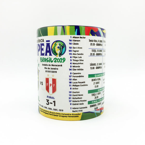 Brasil Campeão Champion Copa America Brasil 2019 Collectible Mug - gio-gifts