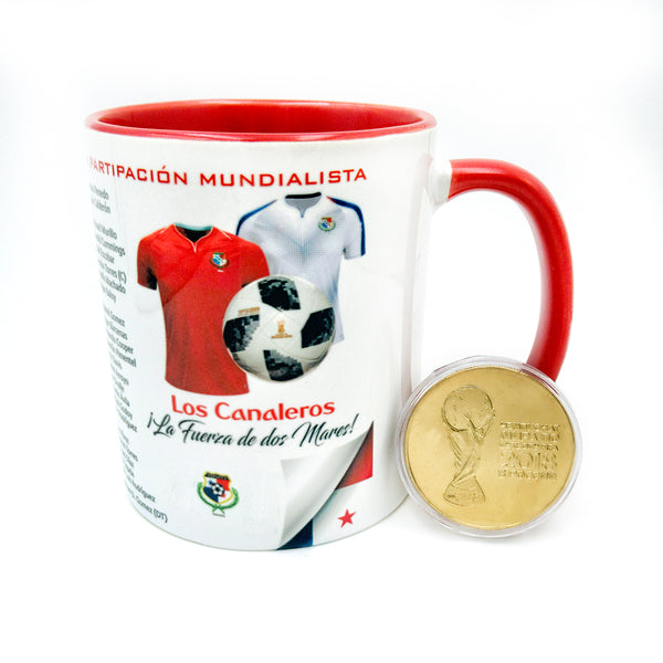 Panama 2018 World Cup Mug with Gold Coin - gio-gifts