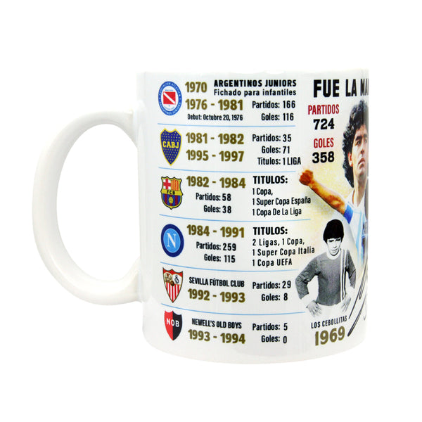 Diego Maradona Autographed Mug