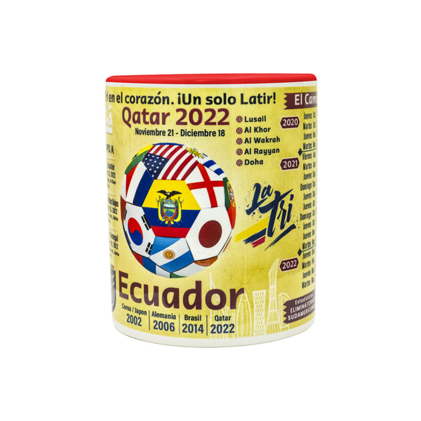 Ecuador Qatar 2022 Mug, middle view