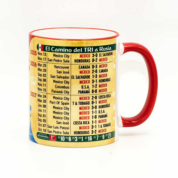 Mexico, Futbol Soccer  "The Road To Russia 2018" Souvenir Mug - gio-gifts