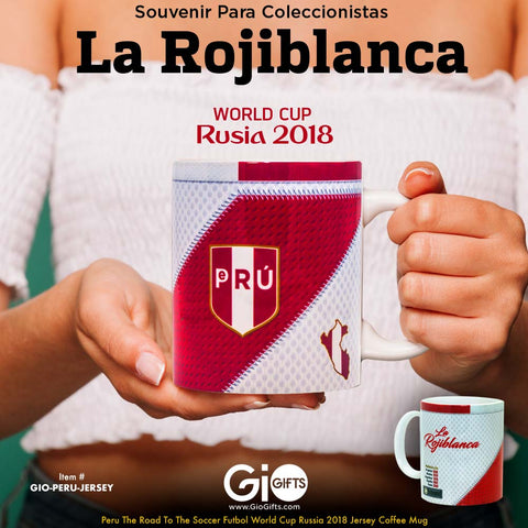 PERU, The Road To The World Cup, Russia 2018 Jersey Coffee Mug - gio-gifts