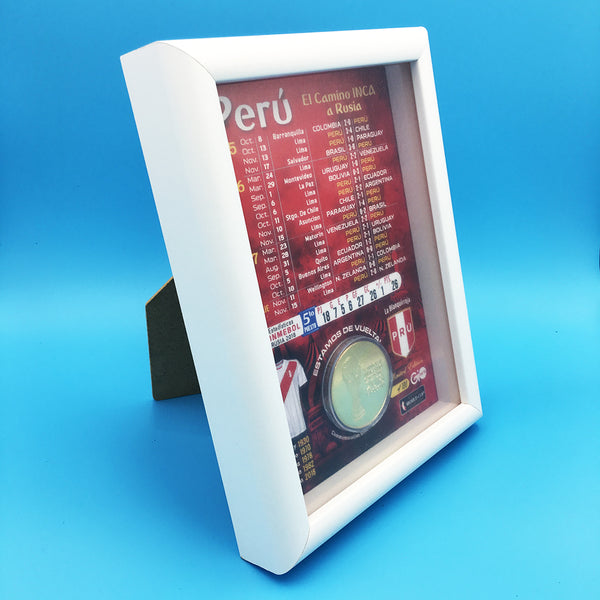 Peru La Blanquirroja 2018 World Cup Framed Gold Coin - gio-gifts