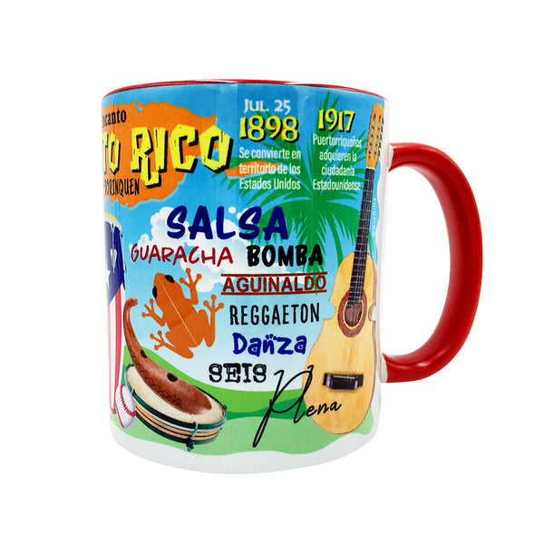 Puerto Rico Mug, Isla Del Encanto Borinquen Collectible Cup