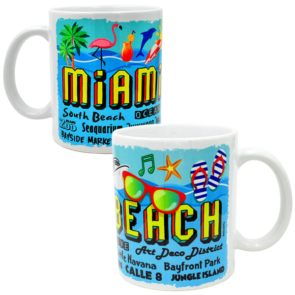 Miami Beach Coffee/Tea Mug - gio-gifts