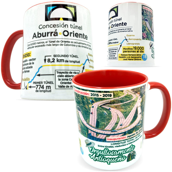 El Tunel de Oriente, Medellin Colombia Collectible Mug 11 Oz. - gio-gifts